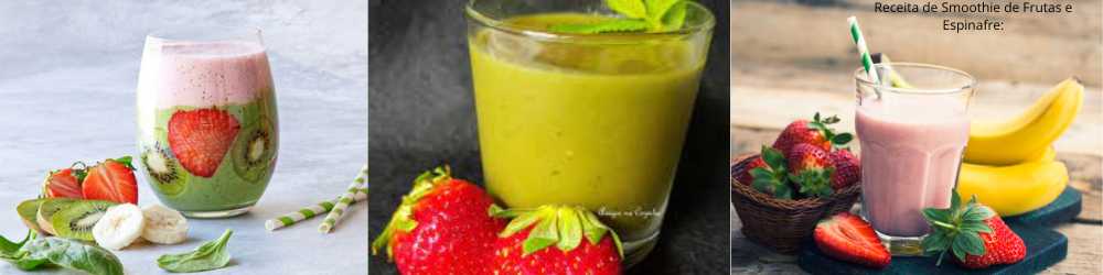 Receita de Smoothie de Frutas e Espinafre: