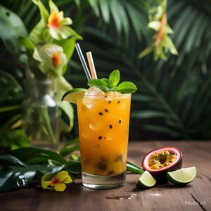 Receita de Suco de Maracujá com Chá-Verde