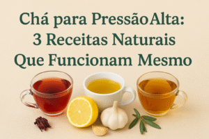 chá para pressao alta: 3 Receitas Naturais Que Funcionam Mesmo