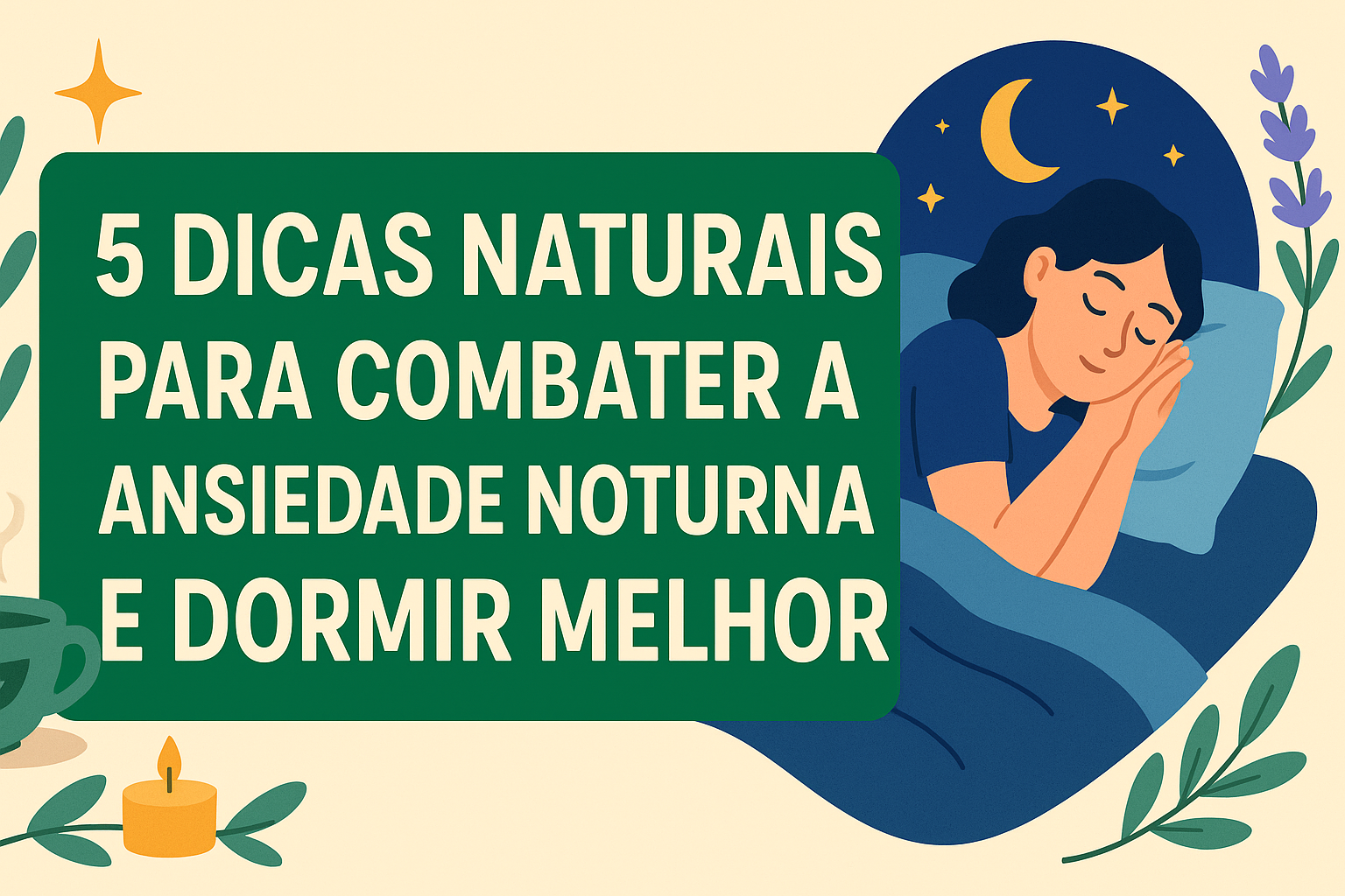 5 Dicas Naturais para Ansiedade Noturna e Como Dormir Melhor