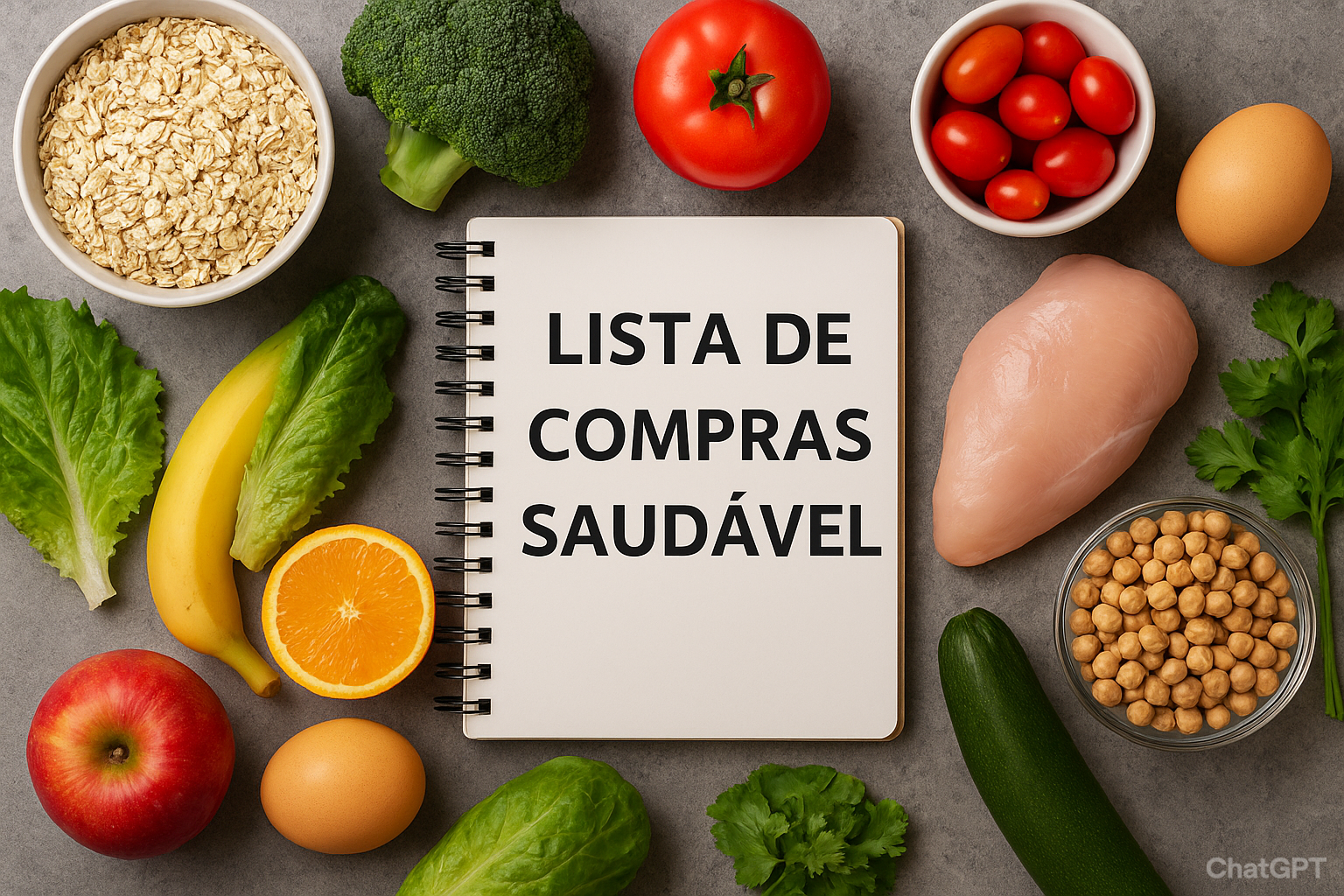 Lista de Compras Saudável para o Mês: Gaste Menos