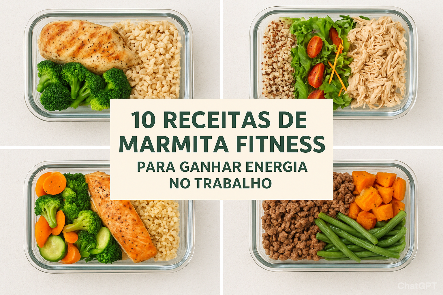 Receitas de Marmita Fitness para Ganhar Energia no Trabalho