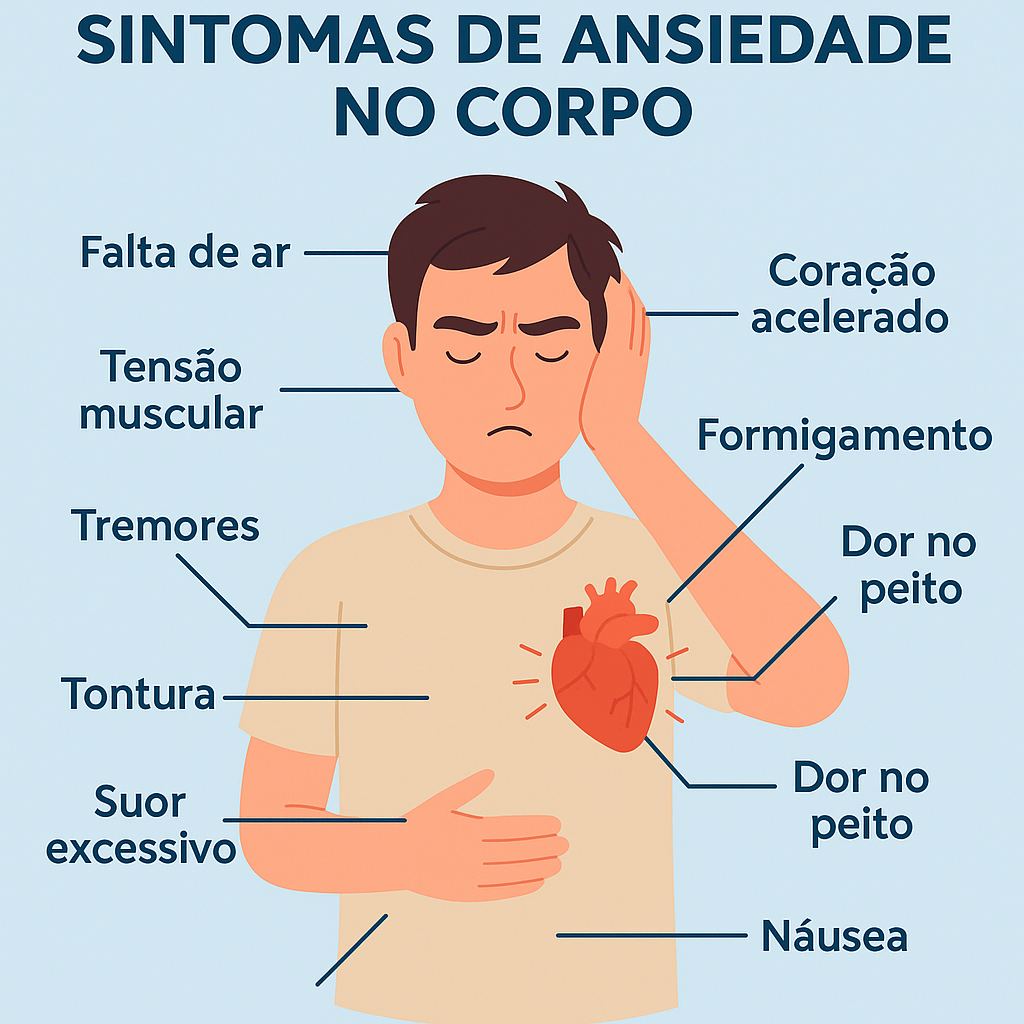 Sintomas de Ansiedade no Corpo