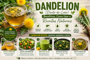 Dandelion (Dente-de-Leão): Benefícios, Como Usar e Melhores Receitas Naturais